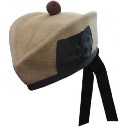 Desert Tan Glengarry Hat with light brown toorie